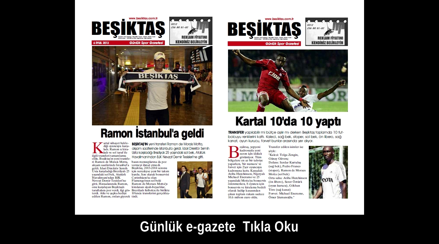 sporgunluk eweb 6eylul BEŞİKTAŞ GAZETESİ   Günlük Spor Gazete