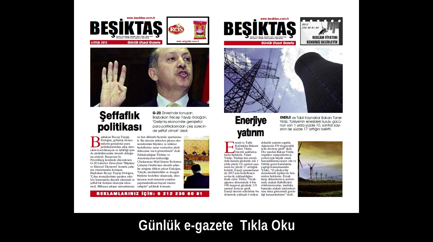 ulusalgunluk eweb 6eylul BEŞİKTAŞ GAZETESİ   Günlük ulusal Gazete