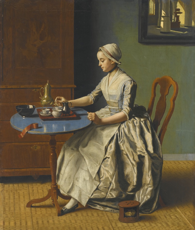 Liotard’ın 1756’da yaptığı Hollandalı Kız Kahvaltıda adlı tablo