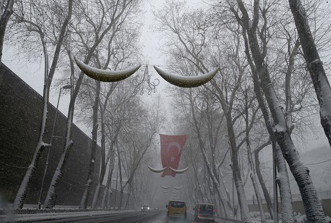  İstanbul'dan muhteşem kar manzaraları