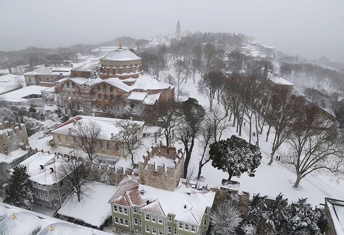  İstanbul'dan muhteşem kar manzaraları