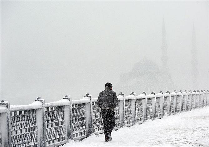  İstanbul'dan muhteşem kar manzaraları