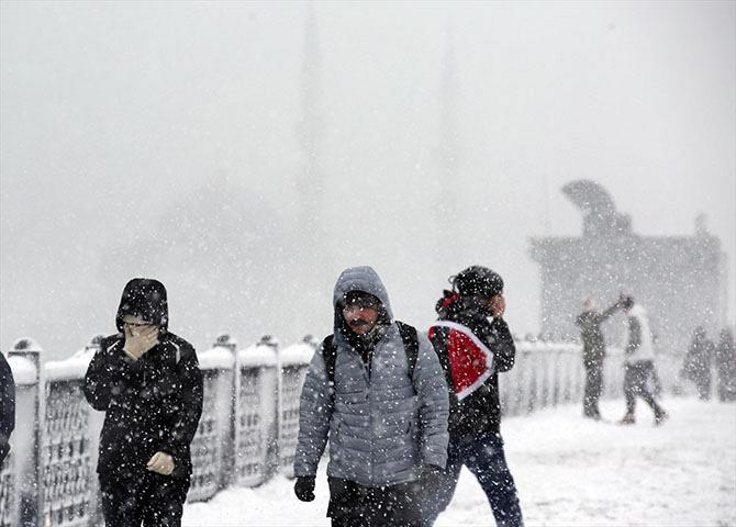  İstanbul'dan muhteşem kar manzaraları
