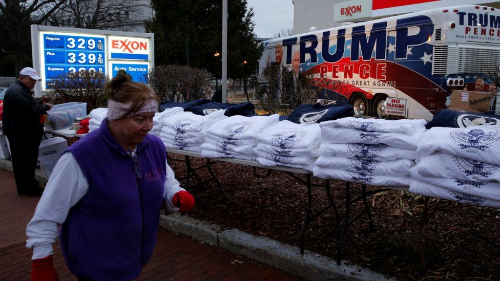 Washington, Trump'ın yemin törenine hazır