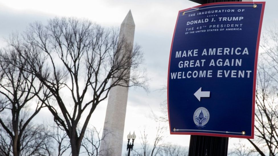  Washington, Trump'ın yemin törenine hazır