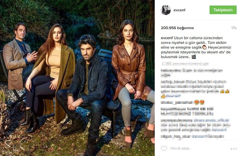 Burak Özçivit, Fahriye Evcen'e destek verdi