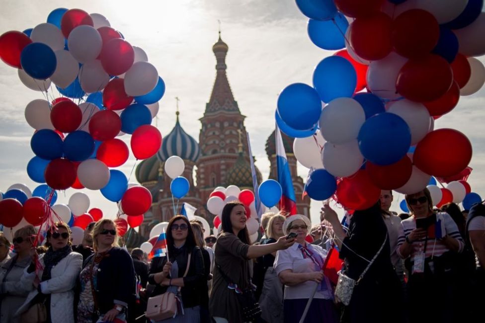Rusya'nın başkenti Moskova'da 1 Mayıs kutlamaları