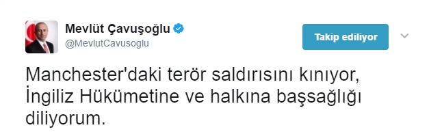 Türkiye'den kınama ve başsağlığı mesajı