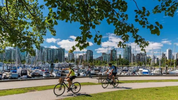 Canada'nın Vancouver kenti yaşanılacak en iyi kentler listesinde başlarda yer alıyor.
