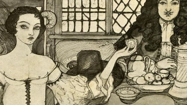 Saray çevresindeki zengin kadınlar Catherine'in çay içişini taklik ediyordu.