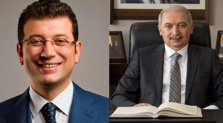 CHP’nin adayı Beylikdüzü Belediye Başkanı Ekrem İmamoğlu (solda) AKP’nin adayı ise Başakşehir Belediye Başkanı Mevlüt Uysal. (Sağda)