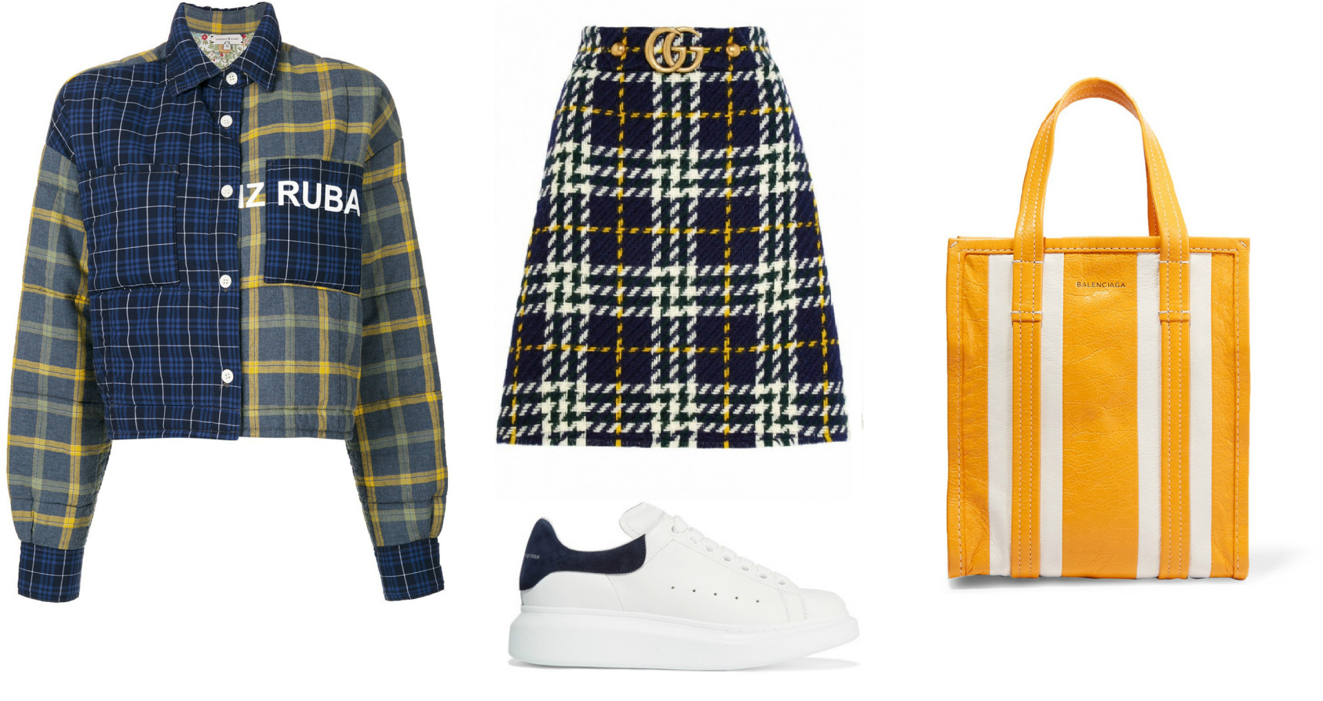 Ceket: Natasha Zinko Etek: Gucci Ayakkabı: Alexander McQueen Çanta: Balenciaga