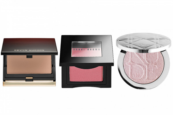 Flörtöz Pembe Kevyn Aucoin The Sculpting Contour Powder, Light - Bobbi Brown Blush, Sand Pink - Dior Diorskin Nude Air Luminizer Powder, Pink Glow Flörtöz Pembe