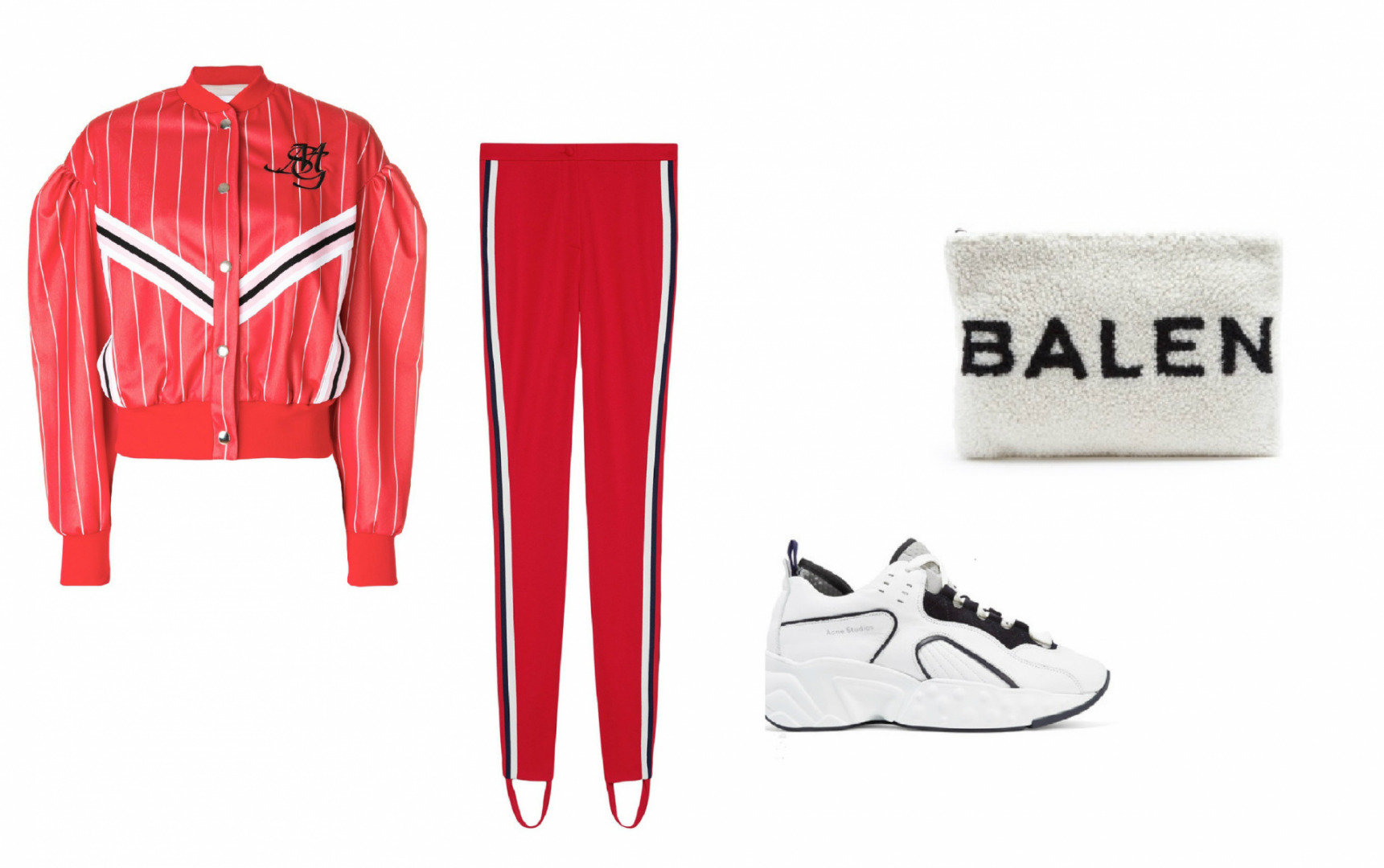 Ceket: MSGM Tayt: Gucci Ayakkabı: Acne Studios Çanta: Balenciaga