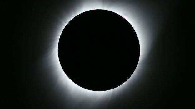 21 Ağustos 2017'deki tam güneş tutulması.