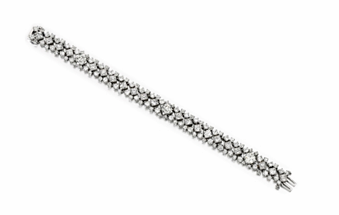 Diamond bracelet, Oscar Heyman & Brothers, 1950s