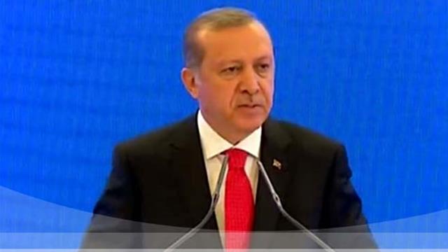 Erdoğan , zirvede konuştu