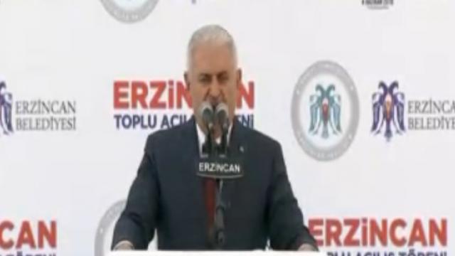 Başbakan memleketi Erzincan'da