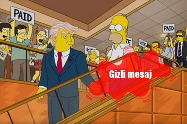 Simpsons'lardan Trump şifresi
