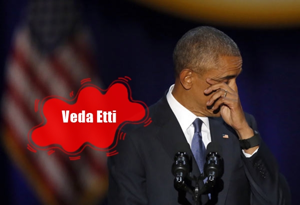 Obama, Amerikan halkına veda etti.