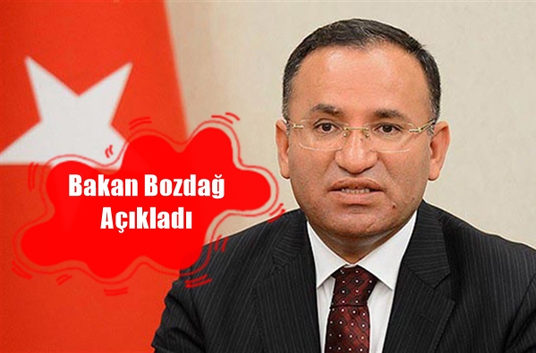 Adalet Bakanı Bekir Bozdağ, açıklamalarda bulundu.