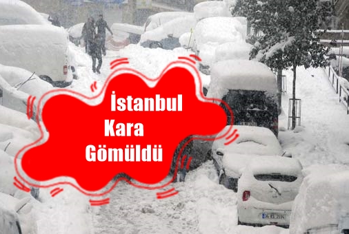 İstanbul'da devam eden yoğun kar yağışı nedeniyle, hayat durma noktasına geldi.