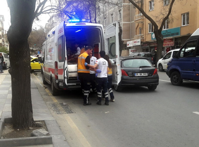 Dolmabahçe'de kaza bir yaralı