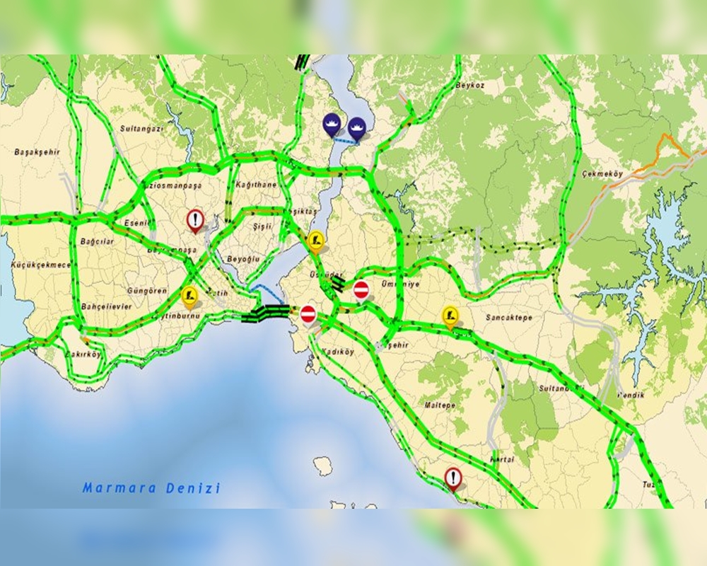 İstanbul'da yollar kapatıldı